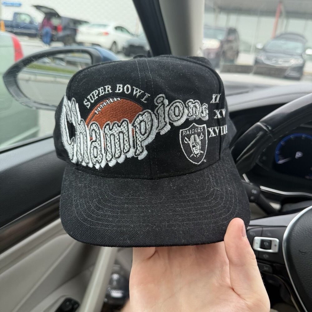 80's NFL Oakland Raiders Drew Pearson Super Bowl Champions Snapback Hat